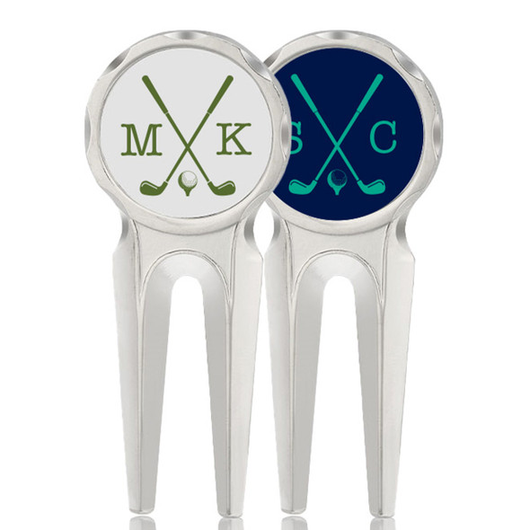Clubs Monogram Golf Divot Tool Clubs Monogram Golf Divot Tool