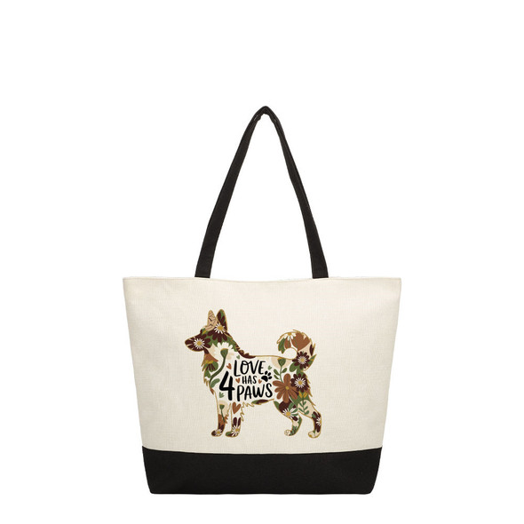 German Shepherd Color Block Tote