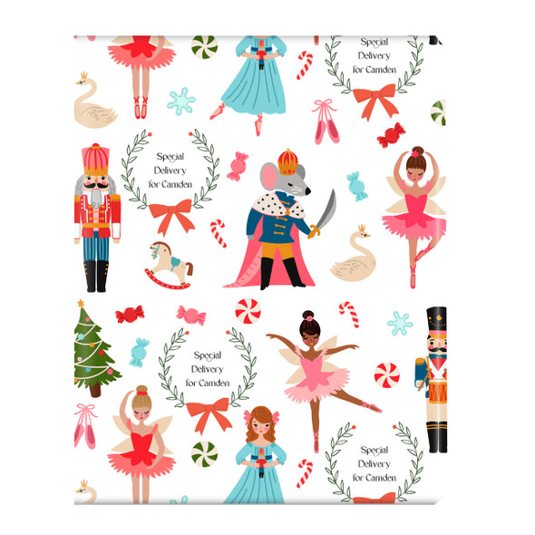 Royal Nutcracker Personalized Gift Wrap