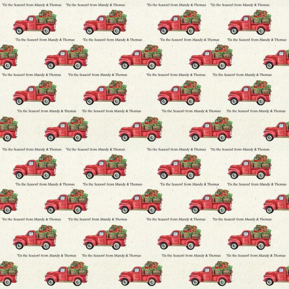 Holiday Hauler Personalized Gift Wrap Holiday Hauler Personalized Gift Wrap