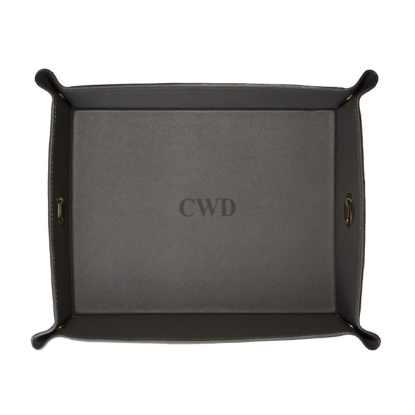 Dark Grey Catchall Valet-Stamped Dark Grey Catchall Valet-Stamped