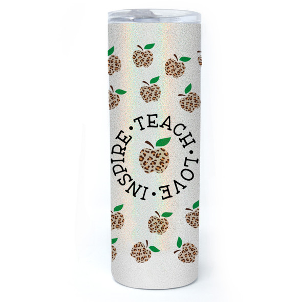 Teach Leopard Shimmer Tumbler 20 oz.