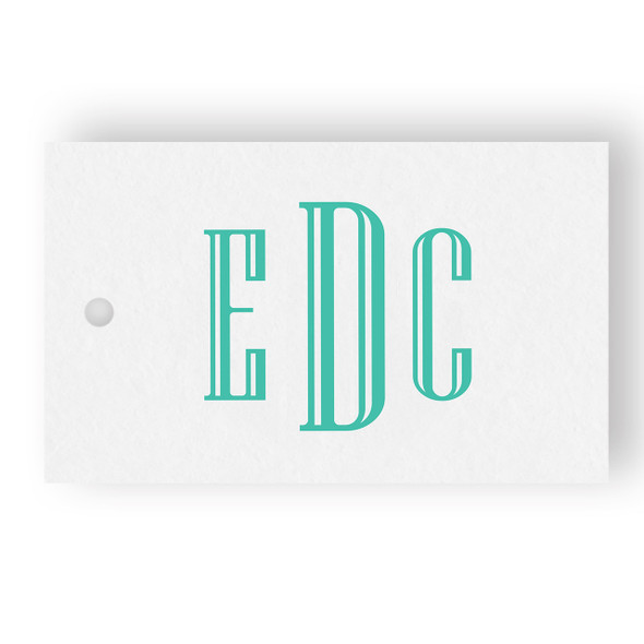 Royal Serif Monogram Gift Tag Set Royal Serif Monogram Gift Tag Set