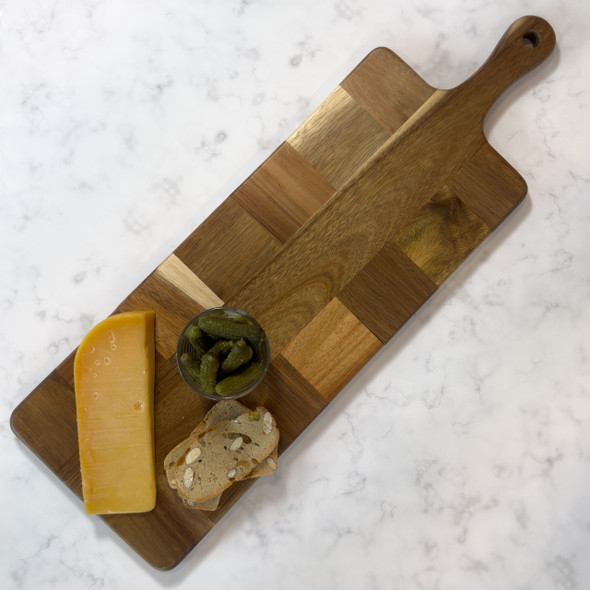 Acacia Mosaic Paddle Board - Engraved Latolines