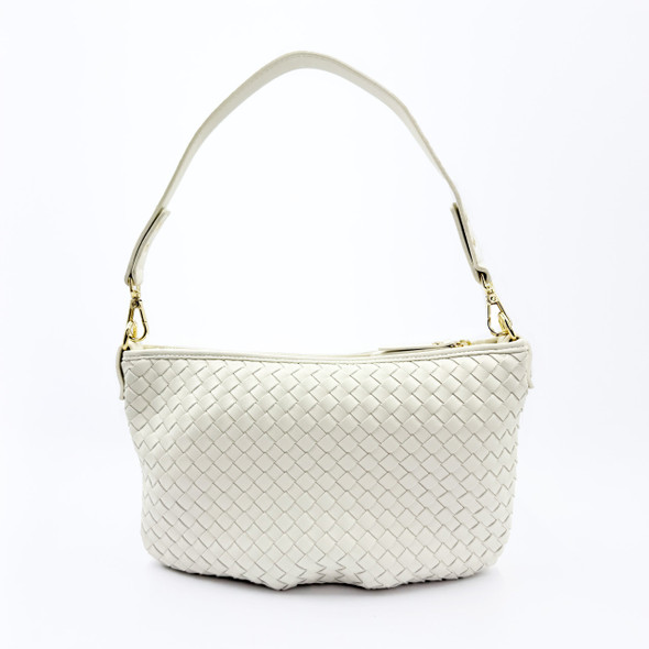 Laurel Woven Crossbody - Bone