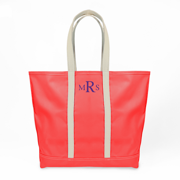Stono Large Essentials Tote - Cherry Red - Monogrammed