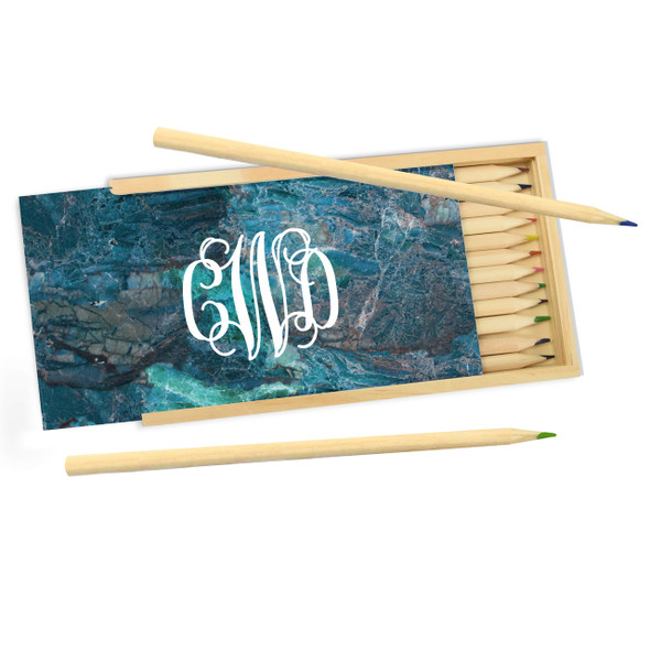 Sienna Marble Pencil Box Sienna Marble Pencil Box