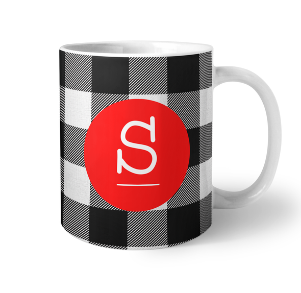 BW Buffalo Check Coffee Mug BW Buffalo Check Coffee Mug