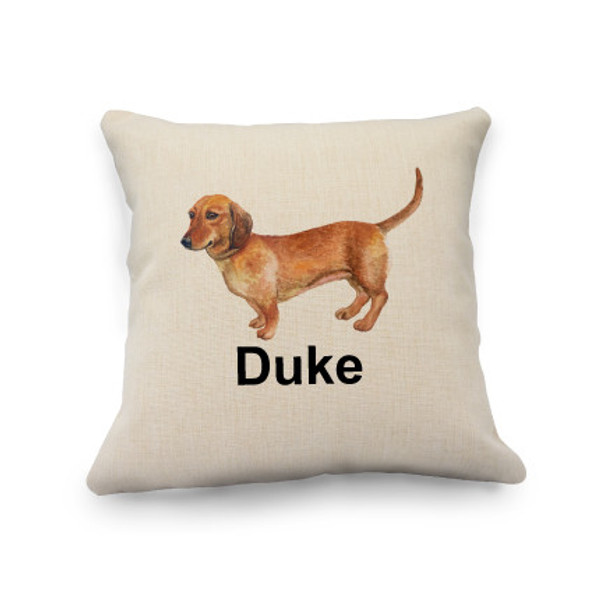 Dachshund Natural Pillow Cover Dachshund Natural Pillow Cover