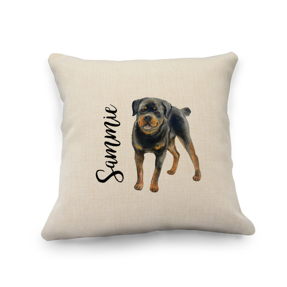Rottweiler Natural Pillow Cover Rottweiler Natural Pillow Cover