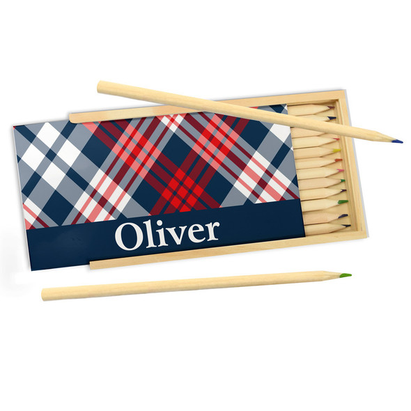 Jarrod Plaid Pencil Box Jarrod Plaid Pencil Box