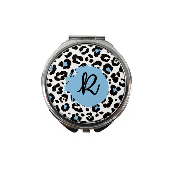 Blue Leopard Compact Mirror Blue Leopard Compact Mirror