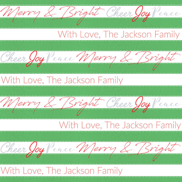 Watercolor Ribbons Personalized Gift Wrap Watercolor Ribbons Personalized Gift Wrap