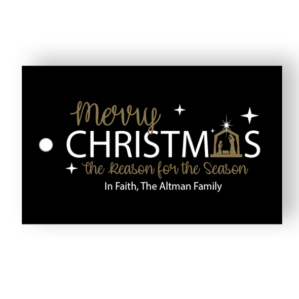 Reason For the Season Black Gift Tags - Set of 41 - Pearl Reason For the Season Black Gift Tags - Set of 41 - Pearl