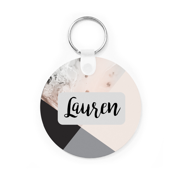 Blush Marble Key Chain Blush Marble Key Chain