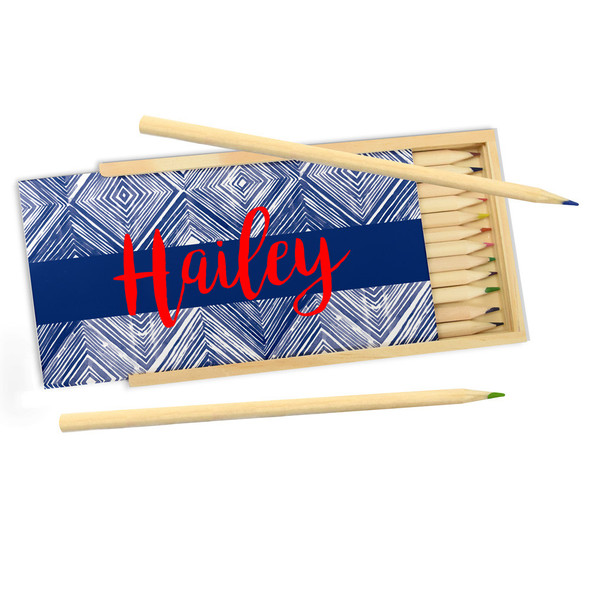 Rhombus Blue Pencil Box Rhombus Blue Pencil Box