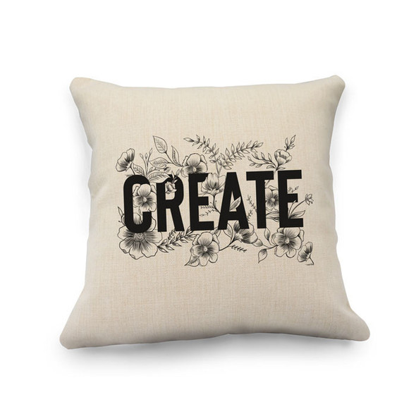 Create Linen Natural Pillow Cover Create Linen Natural Pillow Cover