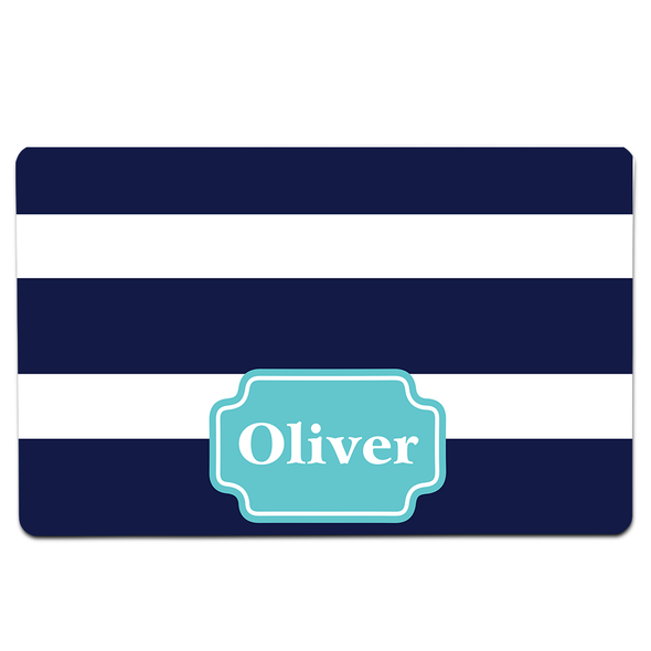 Navy Stripes Pet Mat Navy Stripes Pet Mat