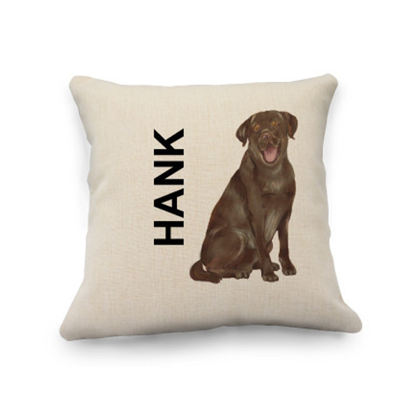 Chocolate Lab Natural Pillow Cover Chocolate Lab Natural Pillow Cover