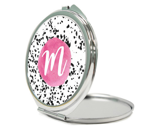 Speckled Black Compact Mirror Speckled Black Compact Mirror