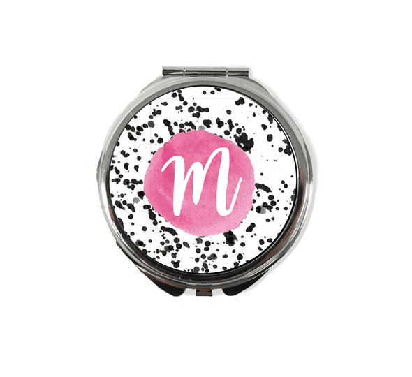 Speckled Black Compact Mirror Speckled Black Compact Mirror
