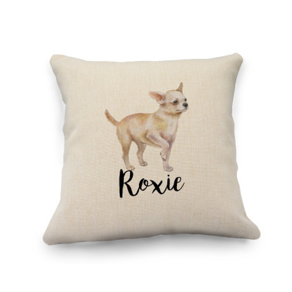 Chihuahua Natural Pillow Cover Chihuahua Natural Pillow Cover