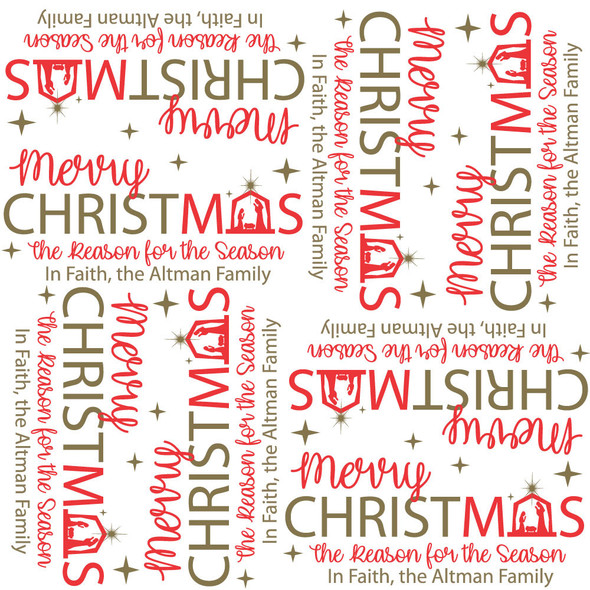 Reason for the Season Personalized Gift Wrap Reason for the Season Personalized Gift Wrap