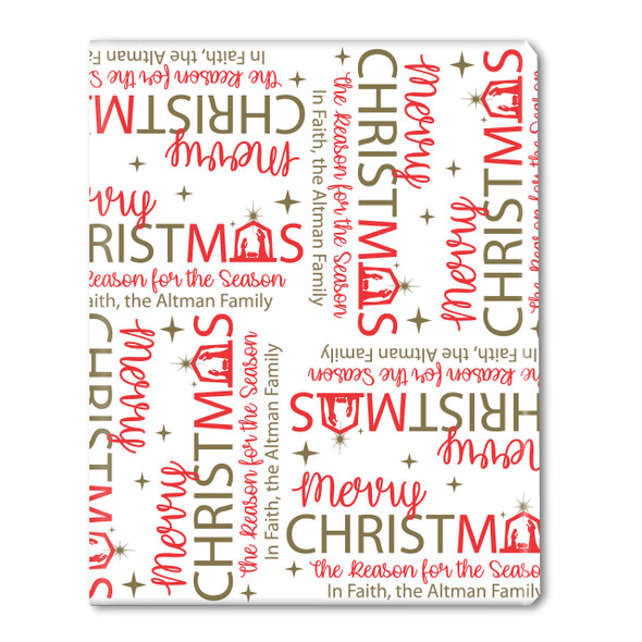 Reason for the Season Personalized Gift Wrap Reason for the Season Personalized Gift Wrap