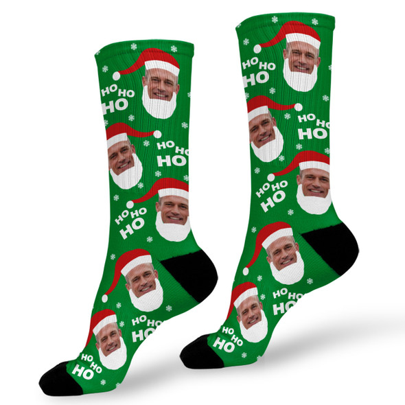 HoHoHo Santa Photo Socks HoHoHo Santa Photo Socks