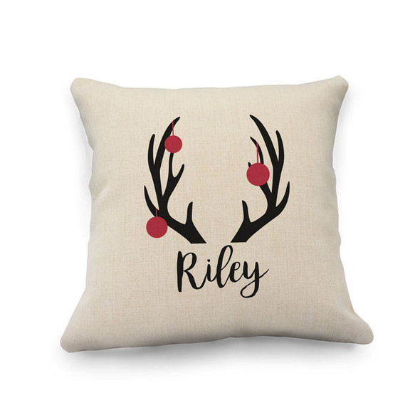 Antler Ornaments Natural Pillow Cover Antler Ornaments Natural Pillow Cover