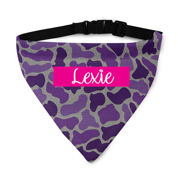 Purple Textured Camo Pet Bandana Collar Purple Textured Camo Pet Bandana Collar