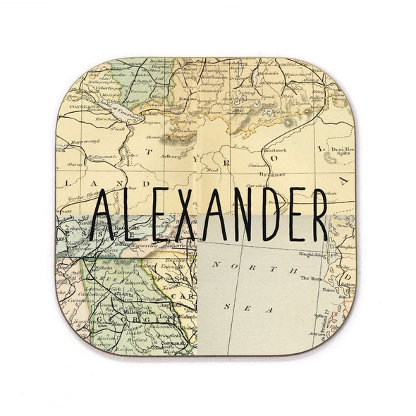 Vintage Maps Coaster Vintage Maps Coaster