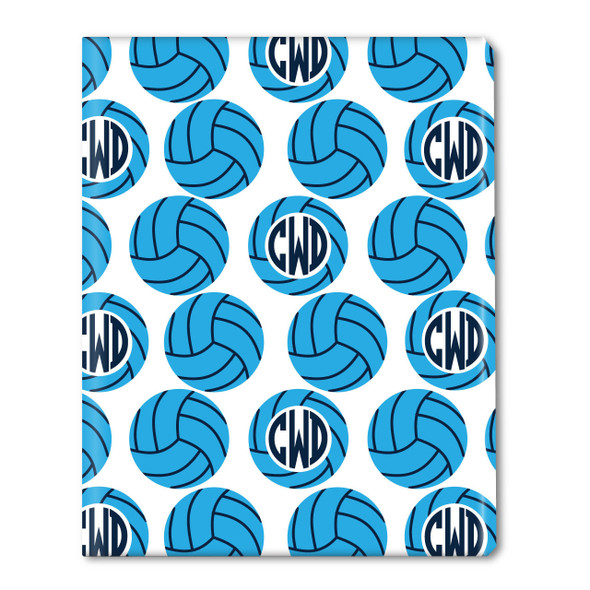 Volleyball Monogram Gift Wrap Volleyball Monogram Gift Wrap