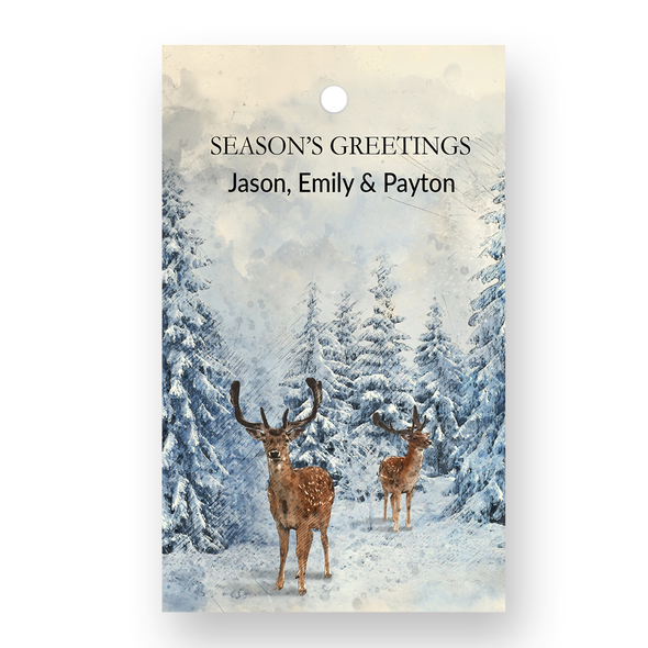 Northwoods Deer Gift Tags - Set of 41 - Pearl Northwoods Deer Gift Tags - Set of 41 - Pearl
