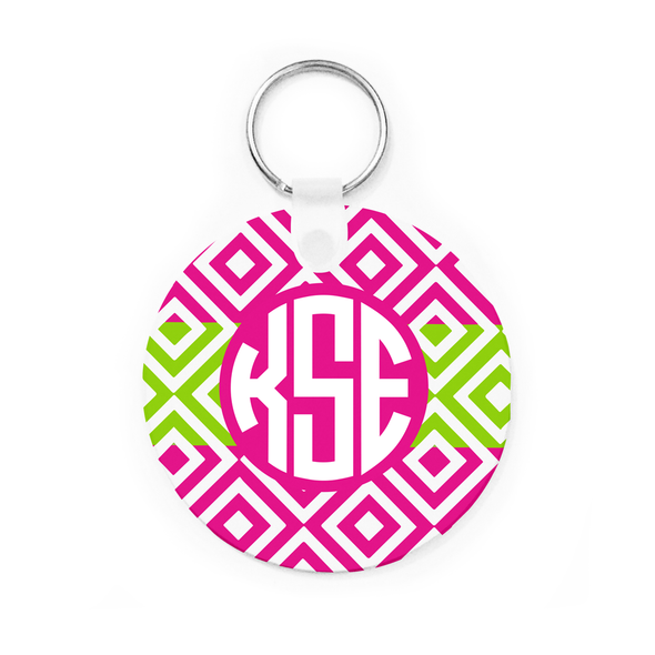 Pink Tiles Key Chain Pink Tiles Key Chain