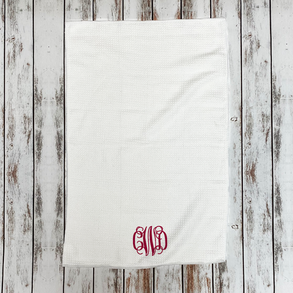 Vine Monogrammed Microfiber Hand Towel Vine Monogrammed Microfiber Hand Towel