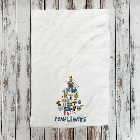 Happy Pawlidays Microfiber Hand Towel Happy Pawlidays Microfiber Hand Towel