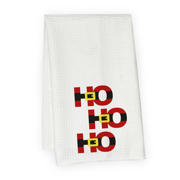 HoHoHo Santa Belt Microfiber Hand Towel HoHoHo Santa Belt Microfiber Hand Towel