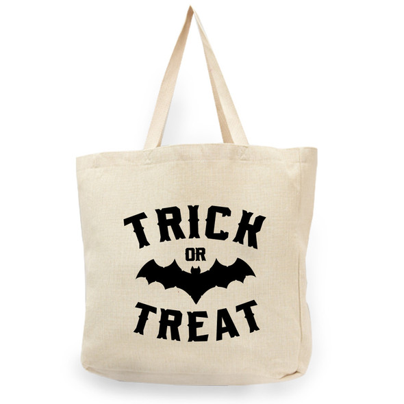 Trick Or Treat Natural Shopper Tote Trick Or Treat Natural Shopper Tote