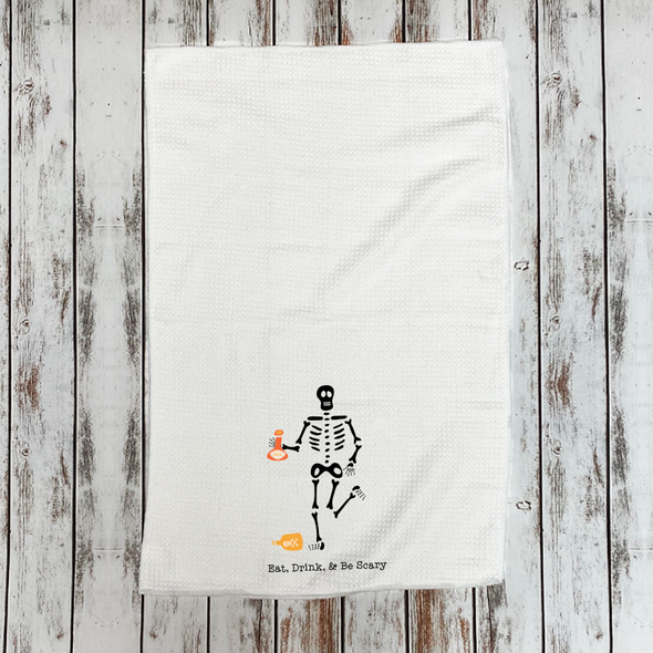 Eat Drink & Be Scary Microfiber Hand Towel Eat Drink & Be Scary Microfiber Hand Towel