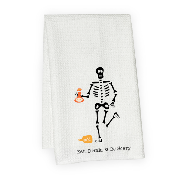 Eat Drink & Be Scary Microfiber Hand Towel Eat Drink & Be Scary Microfiber Hand Towel