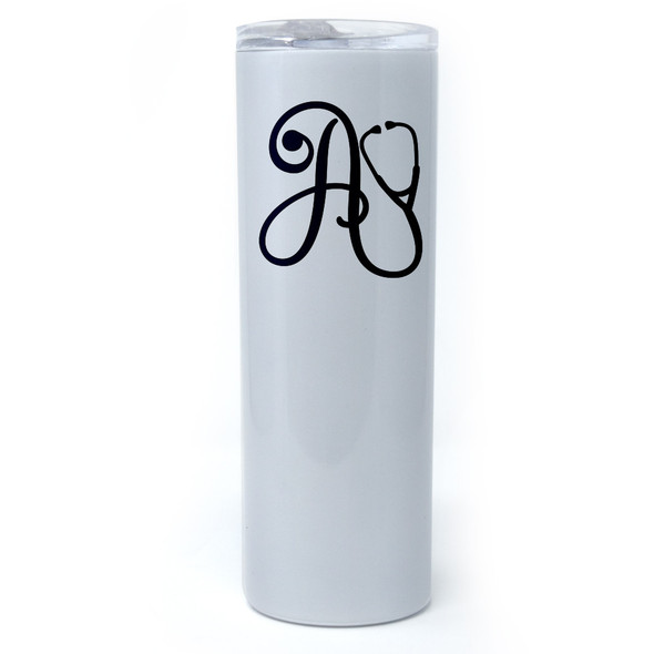 Stethoscope Alphabet Slim Tumbler 20 oz. Stethoscope Alphabet Slim Tumbler 20 oz.