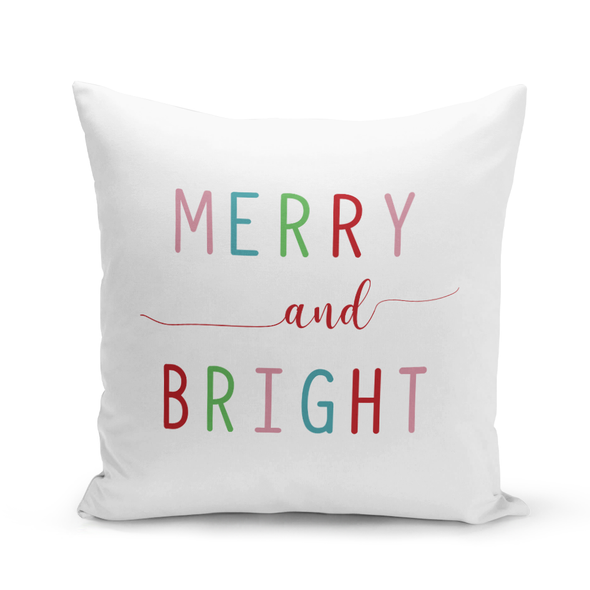 Merry & Bright White Pillow Cover Merry & Bright White Pillow Cover