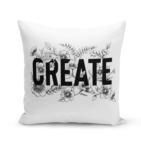 Create White Pillow Cover Create White Pillow Cover