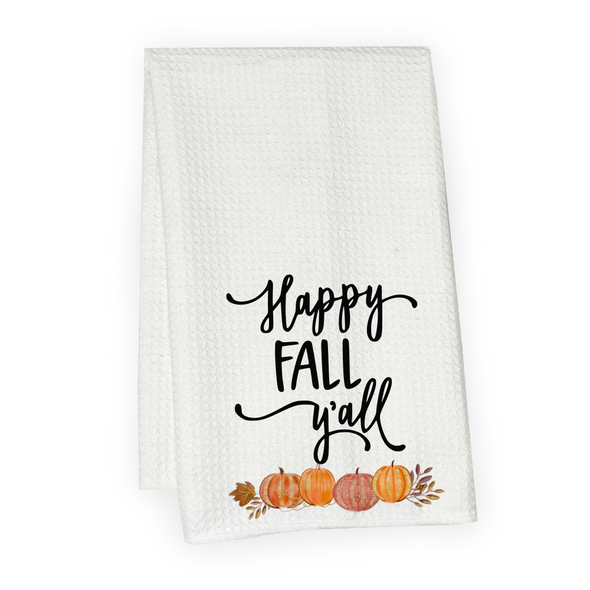 Happy Fall Y'all Microfiber Hand Towel Happy Fall Y'all Microfiber Hand Towel