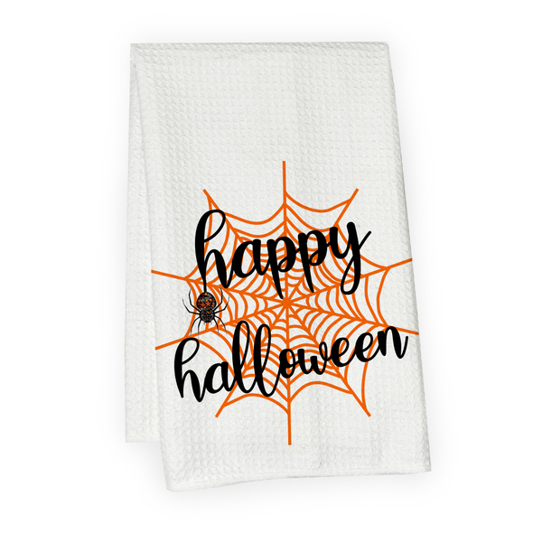 Happy Halloween Web Microfiber Hand Towel Happy Halloween Web Microfiber Hand Towel