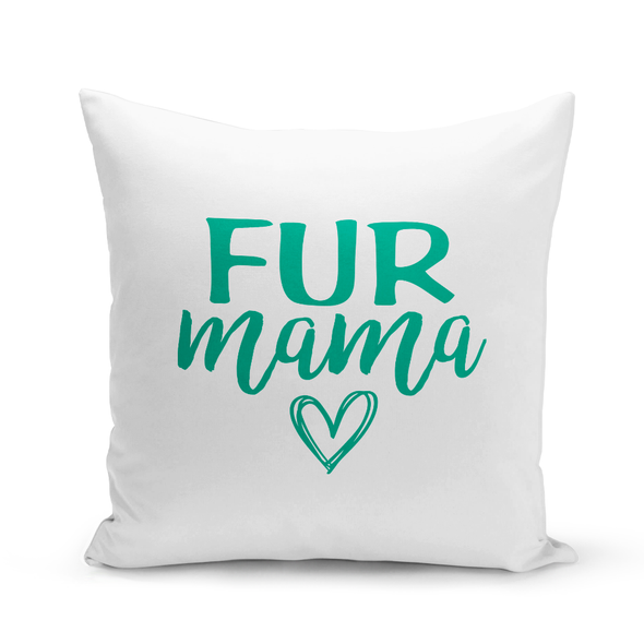 Fur Heart White Pillow Cover Fur Heart White Pillow Cover