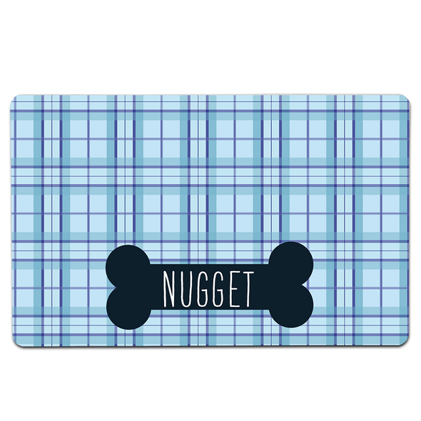 Blue Plaid Pet Mat Blue Plaid Pet Mat