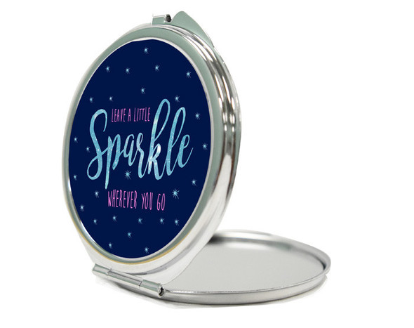 Leave A Little Sparkle Compact Mirror Leave A Little Sparkle Compact Mirror