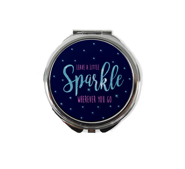 Leave A Little Sparkle Compact Mirror Leave A Little Sparkle Compact Mirror
